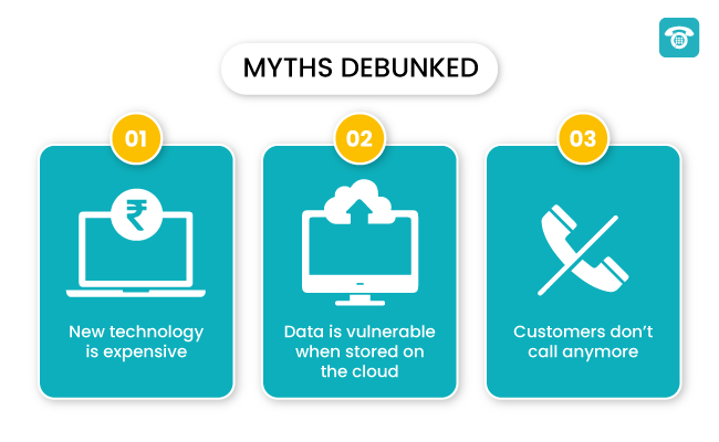 For businesses that aren’t using a cloud-based call management system- 3 myths debunked