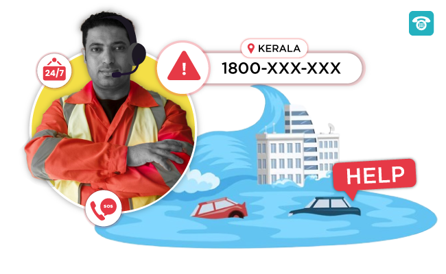 Helpline number for Kerala floods – an initiative by MyOperator