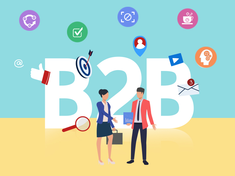 B2B Sales Prospecting illustration by MyOperator.