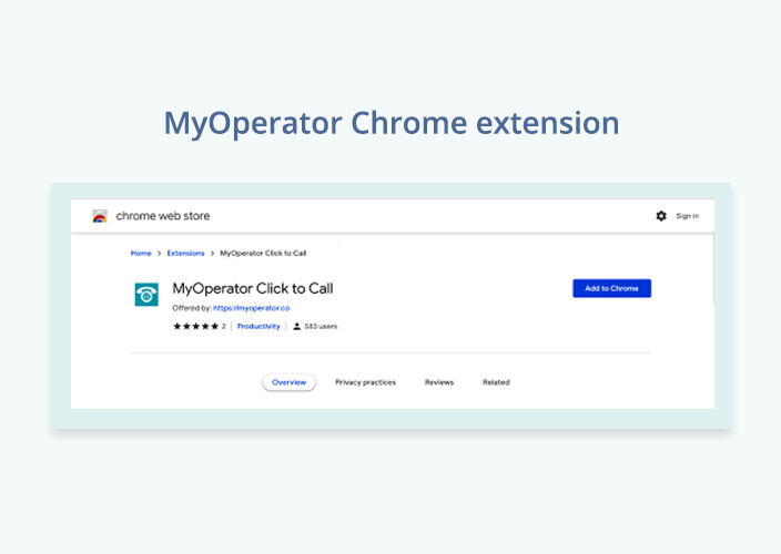 MyOperator Chrome extension