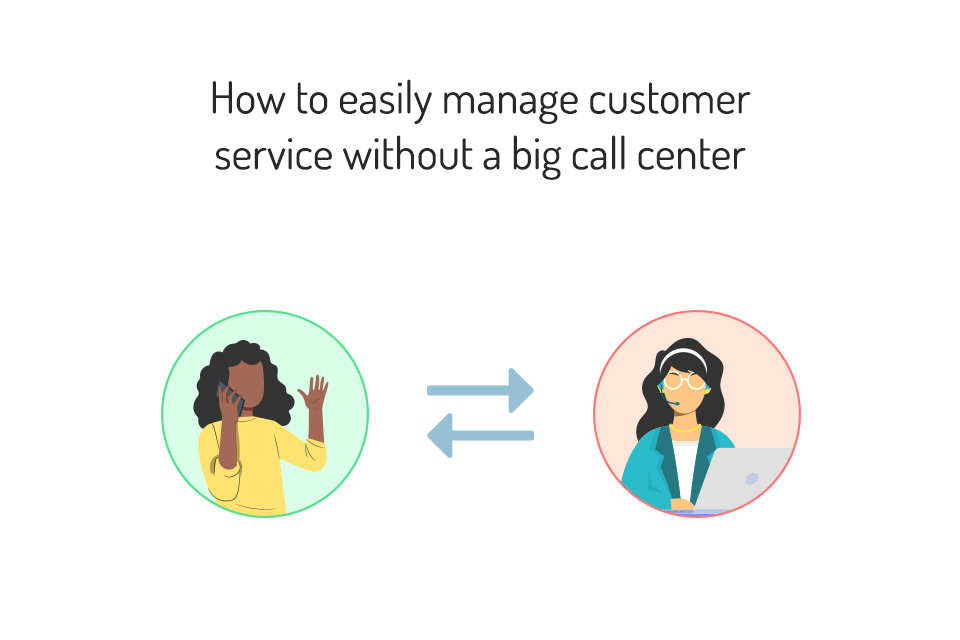 How to easily manage customer service without a big call center