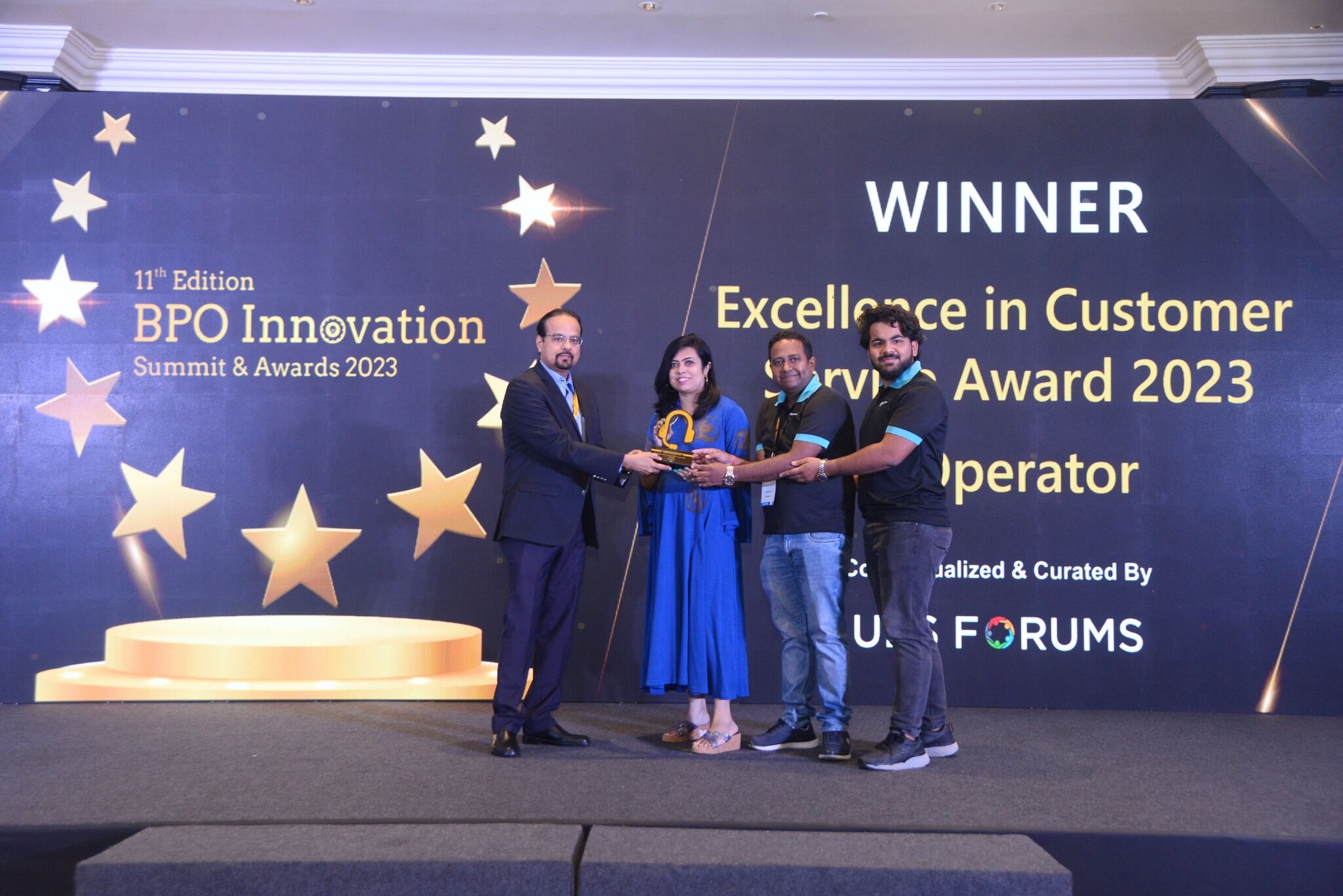 MyOperator Excellence in Customer Service 2023’ award