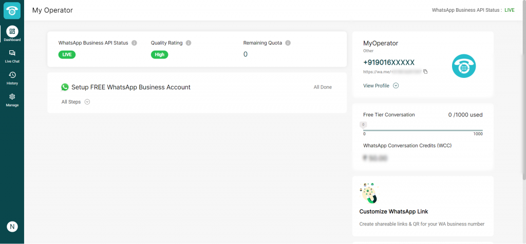 MyOperator-Whatsapp-Dashboard