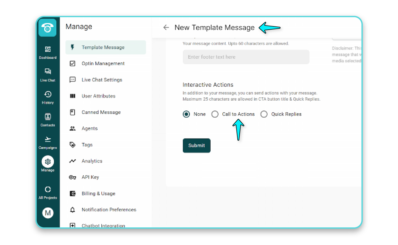 Manage Interactive Action with Myoperator Dashboard