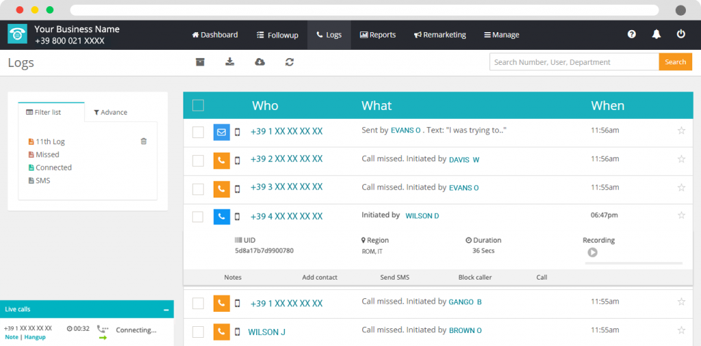 MyOperator Toll-free Call 
Visualizes Customer Data for Insights