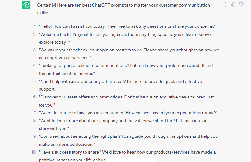 Best Chatgpt Prompts for Customer Communication