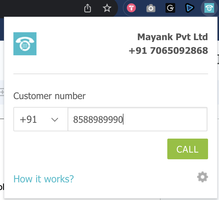 MyOperator Customer number