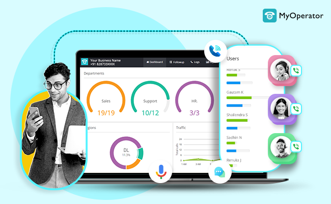 Handling high inbound call traffic by MyOperator
