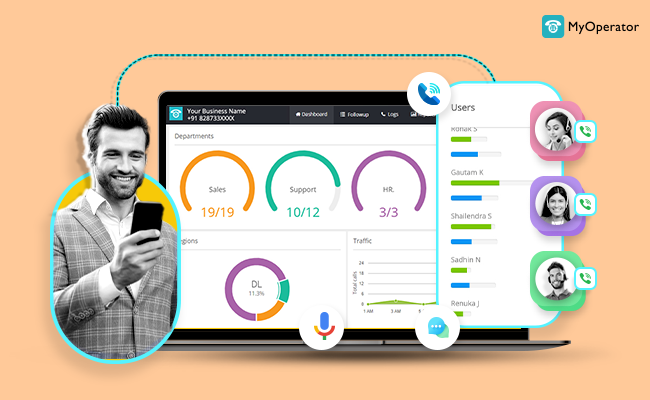 Monitoring outbound call statistics by MyOperator
