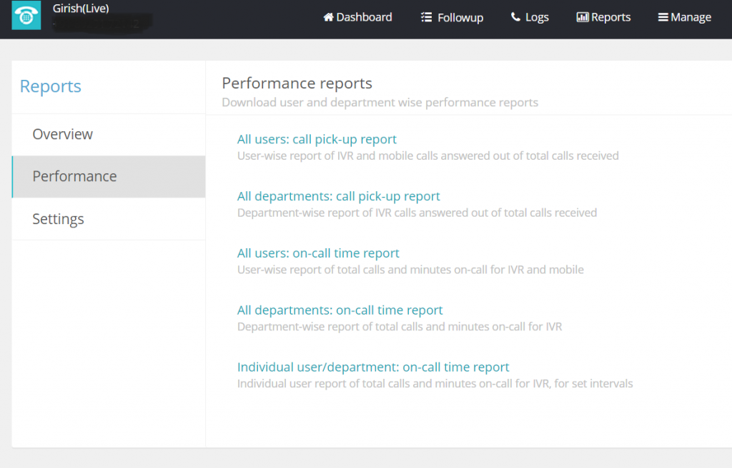 Data Collection performance report