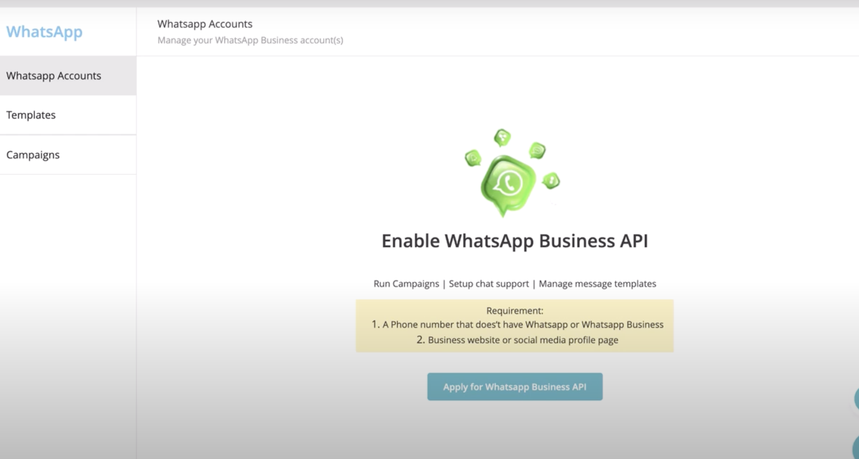 Enable WhatsApp Business API